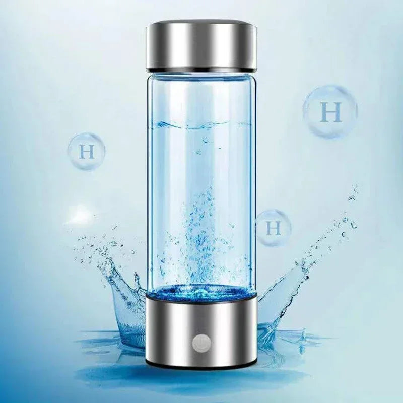 NOCCLILI Hydrogen Water Cup USB Rechargeable 420ml Borosilicate Hydrogen Water Generator P3