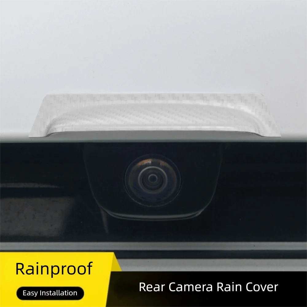 Car Rear View Camera Rain Cover – 360° Rainproof ABS Shield Camera Rain Cover P3 White