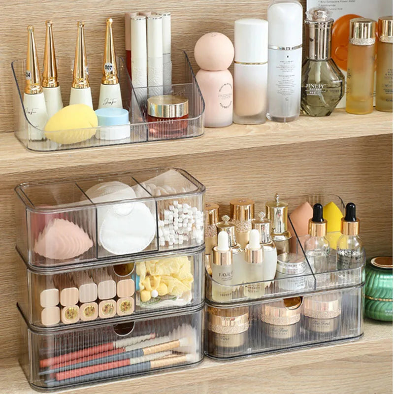 Stackable Drawer Makeup Organizer – Clear Acrylic Storage Box Makeup Storage Organizer P3