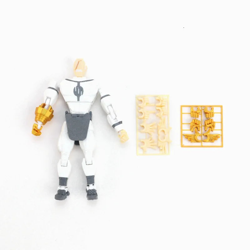 3D Printed Movable Hero Figure | Striped Mark Collectible Collectible Action Figure P3
