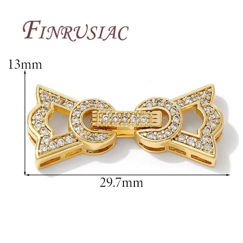 18K Gold Plated Magnetic Clasp | Pearl Bracelet Necklace DIY Jewelry Clasp Findings P3 18k Gold Plated 1 piece