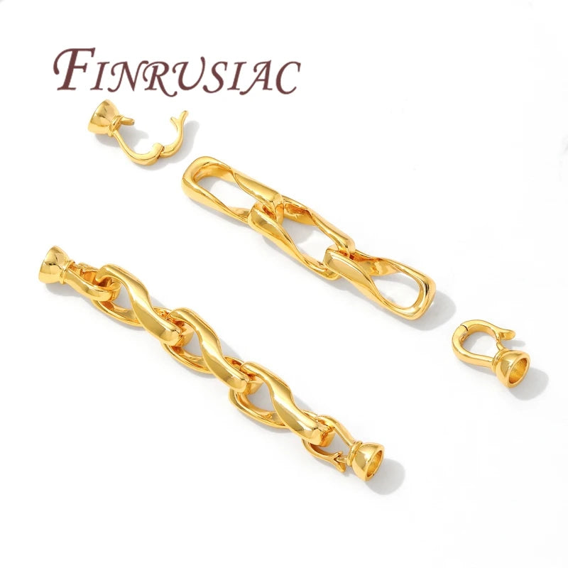 18K Gold Plated Connectors – Bracelet & Necklace Clasps DIY Jewelry Findings P3