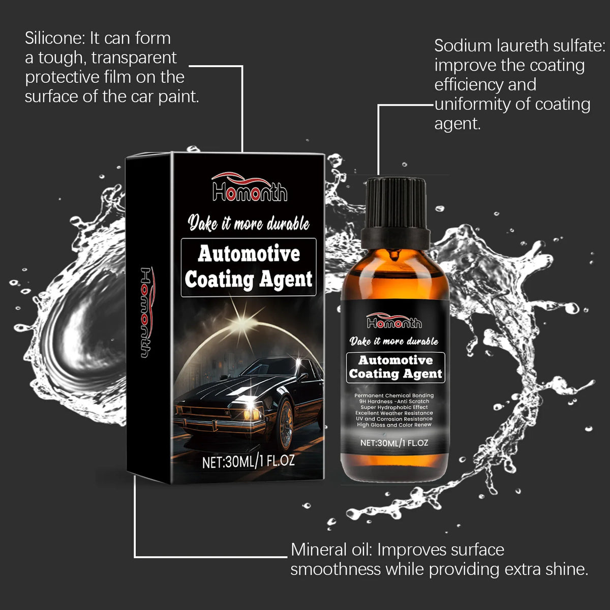 Automotive Nano Coating – Glossy Waterproof Car Paint Protector Car Nano Coating P3