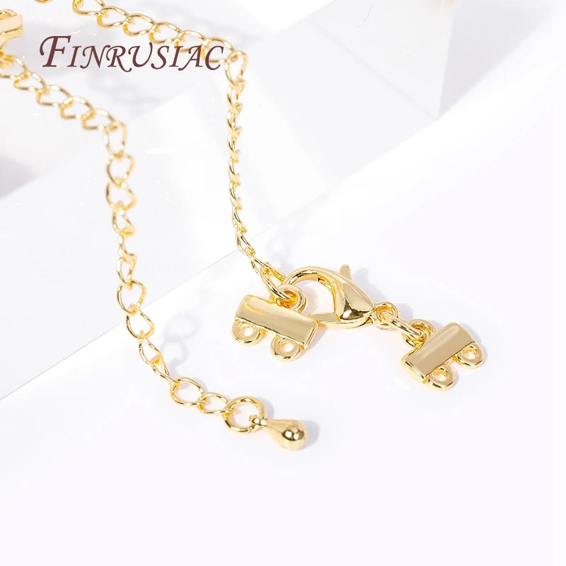 18K Gold Plated Lobster Clasp & Extension Chain | DIY Jewelry Jewelry Findings P3