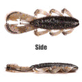 B&U Crawfish Soft Lures – Glitter Baits for Bass & Pike Soft Fishing Lure P3 black white 5PCS-75mm-4.4g