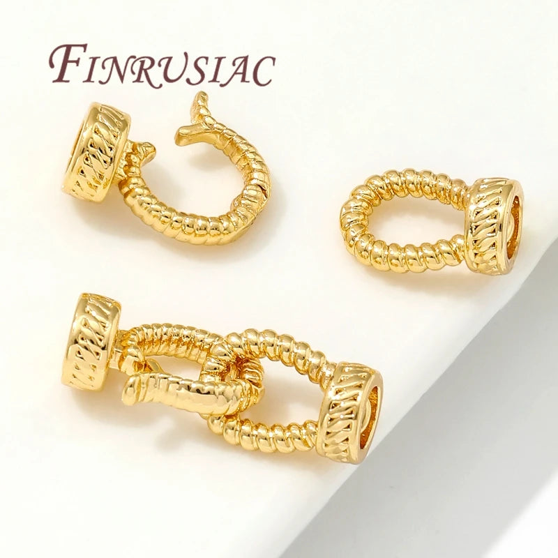 18K Gold Plated Connectors – Jewelry Clasps & Findings 7x11mm Jewelry Findings P3