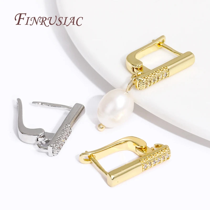18K Gold Plated Earring Hooks – DIY Earwire Findings 19×14.5mm Earring Findings P3