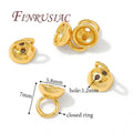 18K Gold Plated Bead End Caps with Loop | DIY Jewelry Findings Jewelry End Caps P3 18K Real Gold Plated 10 pcs