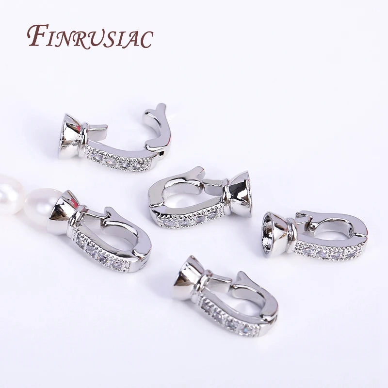 18K Gold Plated Zircon Necklace Clasp – DIY Jewelry Findings Jewelry Clasp Findings P3