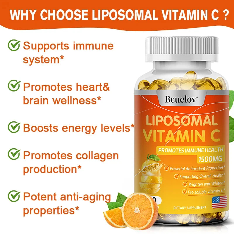 STRESSXCEL Liposomal Vitamin C Capsules | Antioxidant & Skin Vitamin C Supplement P3