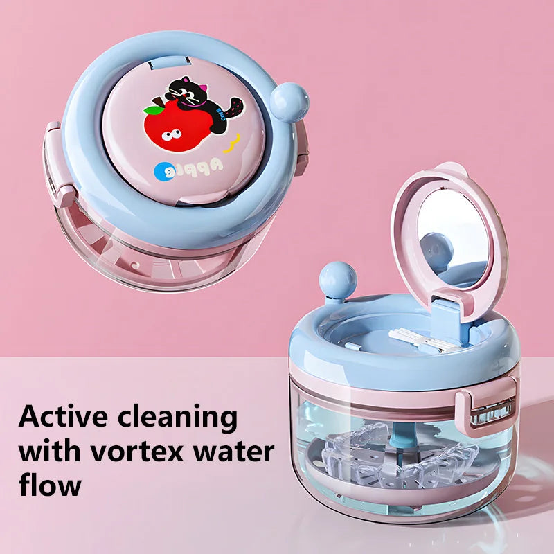 Portable 3-Layer Retainer & Braces Cleaning Storage Box Retainer Storage Case P3