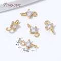 18K Gold Plated CZ Connector Clasp | DIY Jewelry Finding Jewelry Finding Clasp P3 18K Gold Plated 10pcs