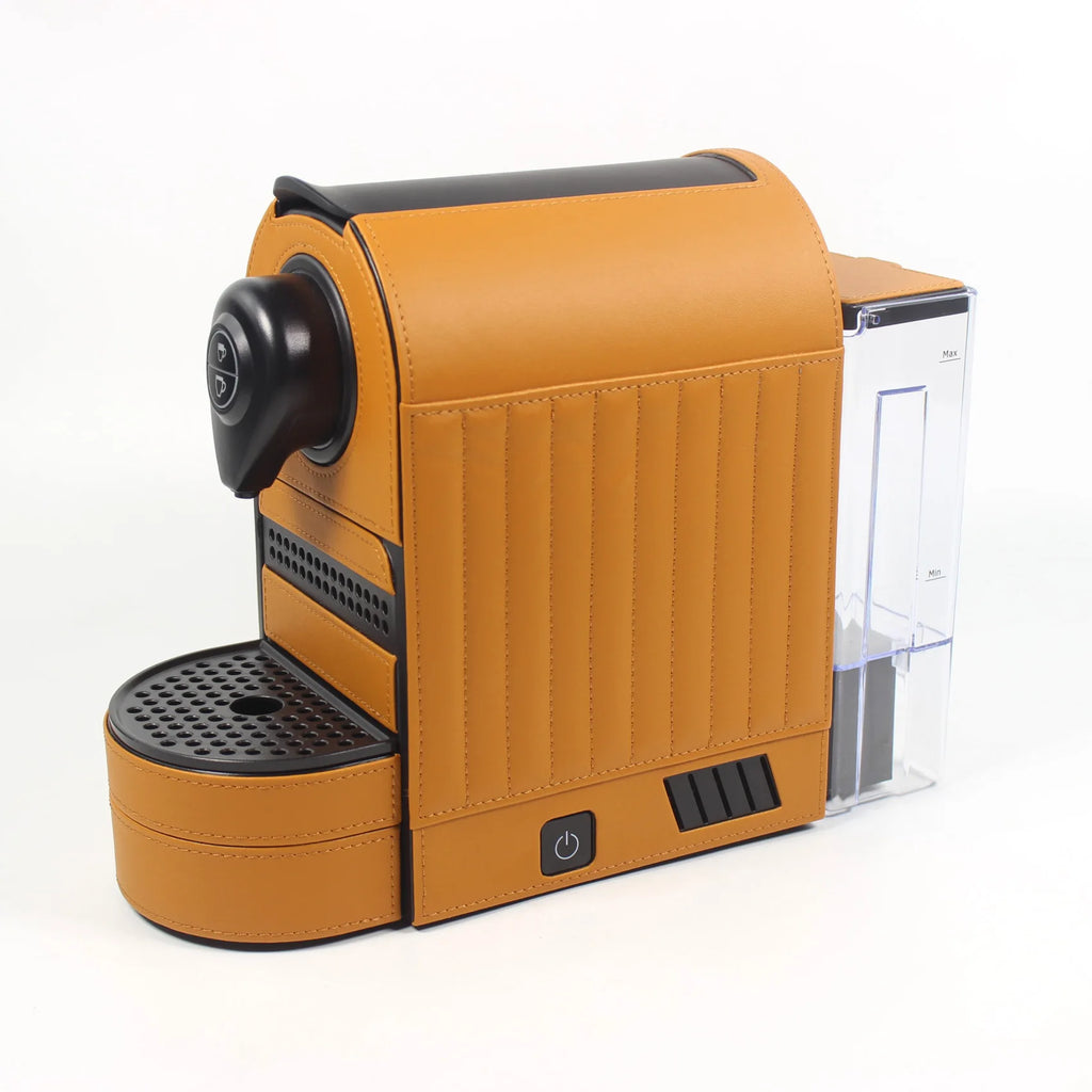 KADERN Leather Capsule Coffee Machine 19-Bar | Orange Capsule Coffee Machine P3 Orange CN