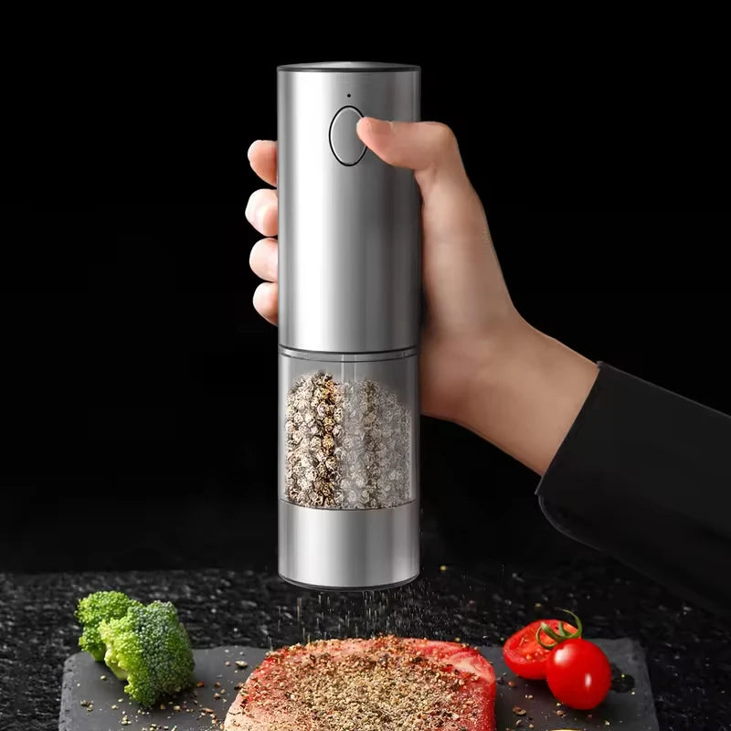 CLITON Electric Salt & Pepper Grinder Set | USB-C Rechargeable Electric Spice Grinder P3