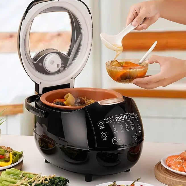 DUTRIEUX 5L Smart Rice Cooker – Ceramic Pot, Timer & Reservation Smart Rice Cooker P3 Black AU