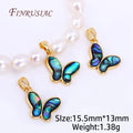 18K Gold Plated Abalone Shell Pendant Charm – DIY Jewelry Jewelry Pendant Charm P3 18K Real Gold Plated 2 Pieces