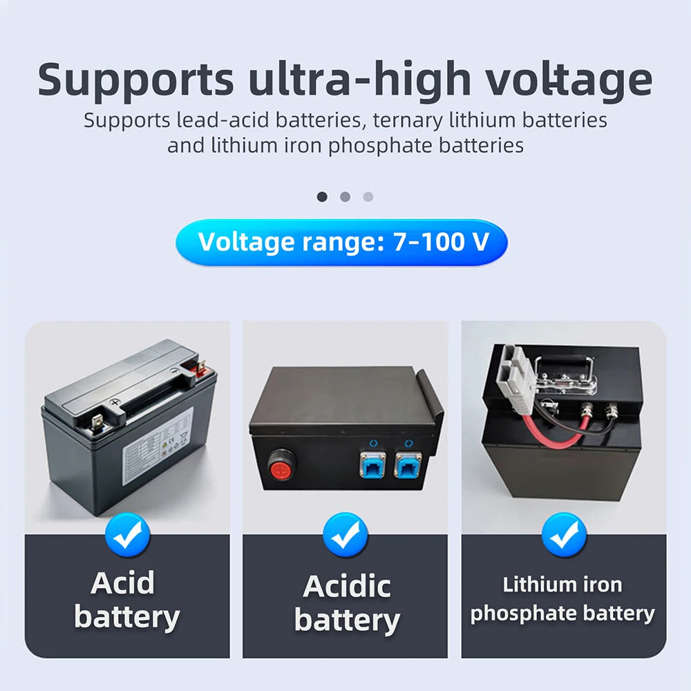 Gaqqee DC 7-100V LCD Voltage Meter & Battery Level Indicator Digital Voltage Meter P3