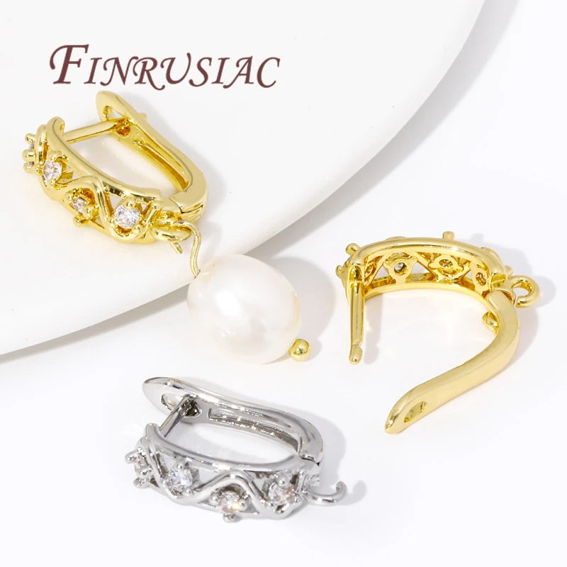 18K Gold Plated Earring Hook Clasps | DIY Jewelry Findings Earring Hook Clasps P3