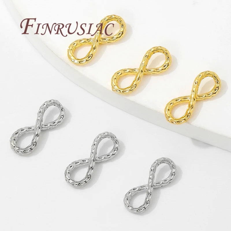 18K Gold Plated Figure-8 Brass Connectors | DIY Jewelry Findings Jewelry Findings P3