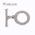 18K Gold Plated OT Toggle Clasp for Necklaces & Bracelets DIY Jewelry Clasp Finding P3 Rhodium Plated 4 Pieces