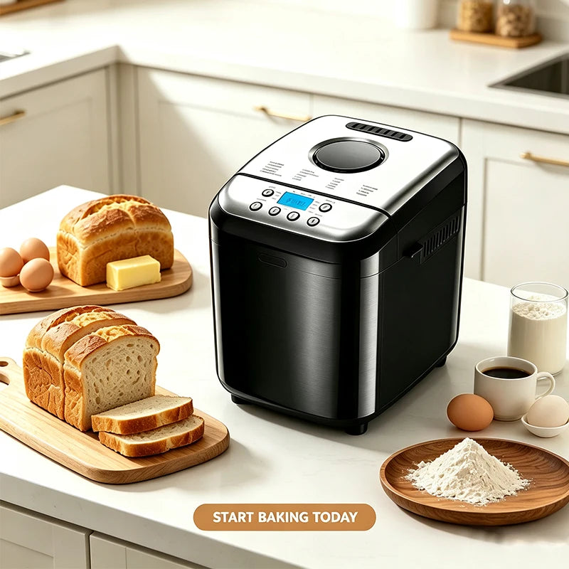 Automatic LCD Bread Maker Machine 2.0LB Non-Stick Pan Bread Maker Machine P3