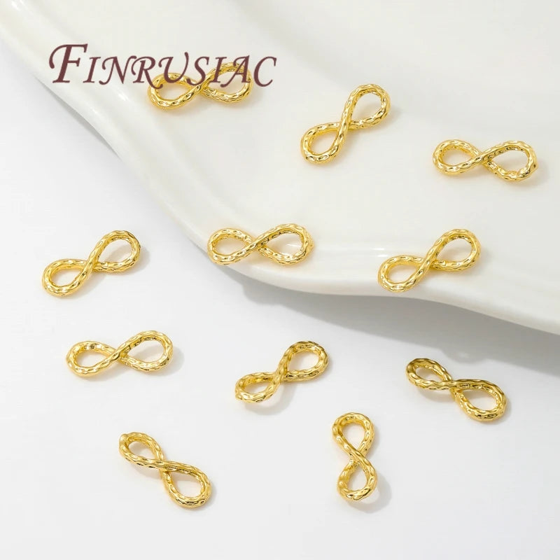 18K Gold Plated Figure-8 Brass Connectors | DIY Jewelry Findings Jewelry Findings P3