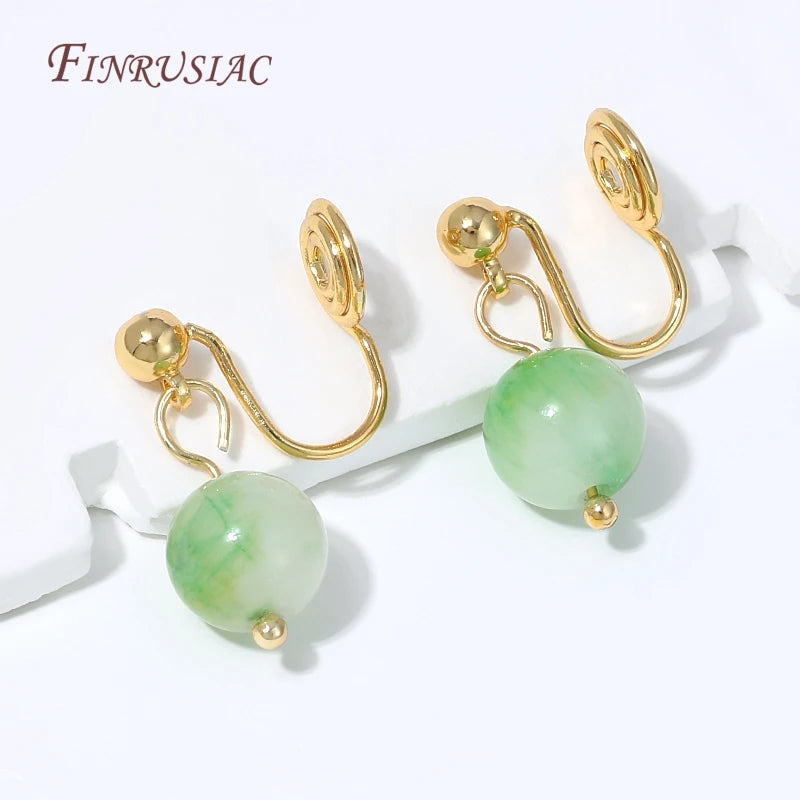 18K Gold Clip-On Earring Hooks – No-Pierce Spiral Ear Clips DIY Earring Findings P3
