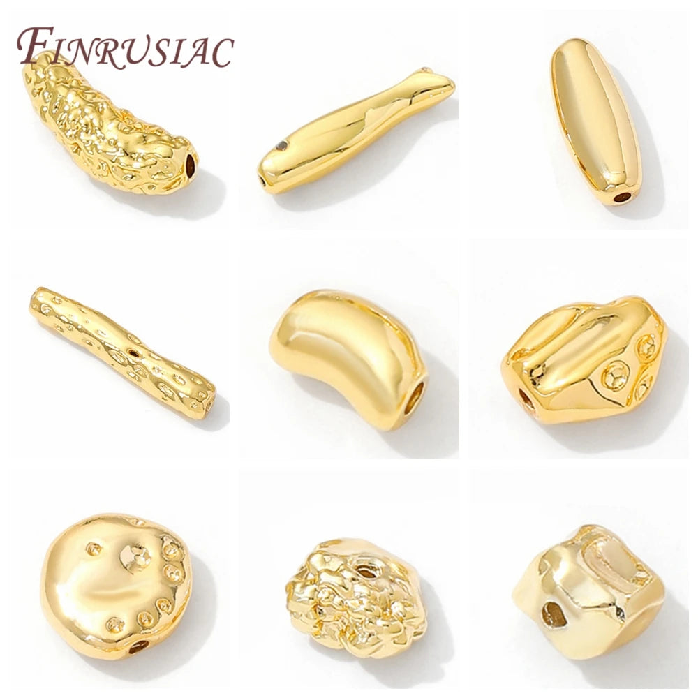 18K Gold Plated Spacer Beads – DIY Bracelet & Necklace Findings Jewelry Spacer Beads P3