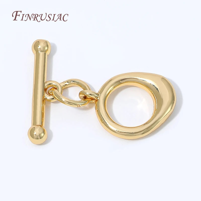 18K Gold Plated OT Toggle Clasp – DIY Jewelry Findings