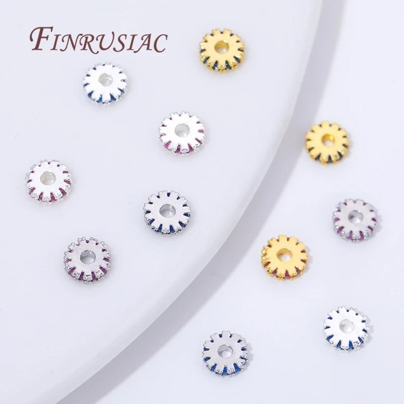5mm 18K Gold Plated Brass Spacer Beads for Jewelry Making Jewelry Spacer Beads P3