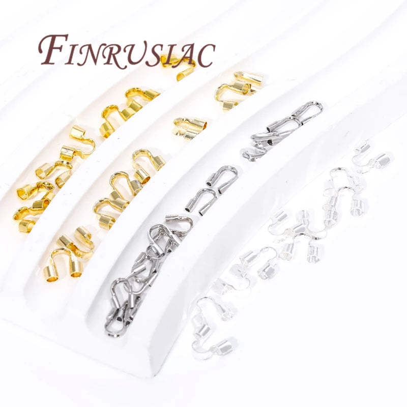 14K Gold Plated Wire Protectors U-Shape Loops | Jewelry Making Jewelry Findings P3