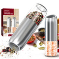 CLITON Automatic Salt & Pepper Grinder Set | LED & Gravity Salt & Pepper Mill P3 DGS-KYMQ-63B
