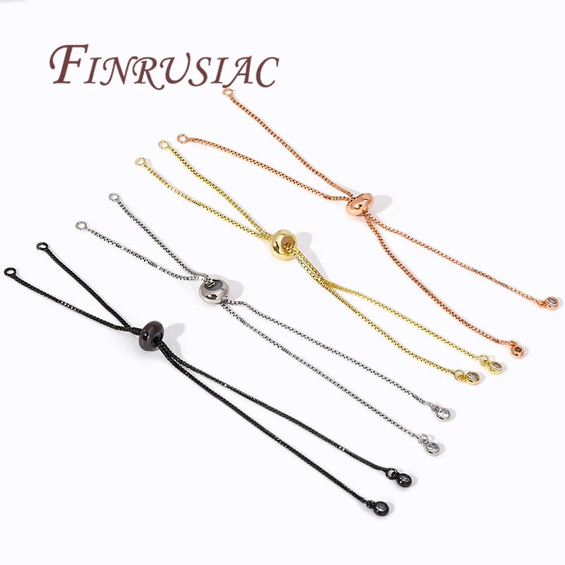 18K Gold Plated Box Chain Bracelet Connectors | DIY Jewelry Jewelry Findings P3