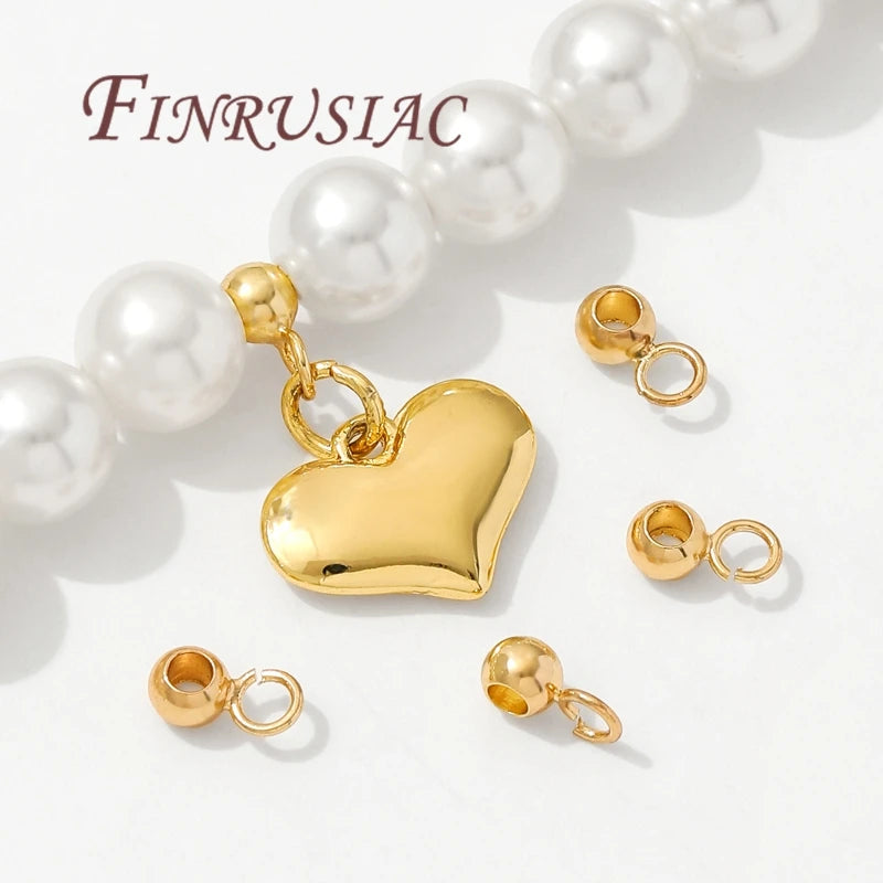 KC Gold Plated Pendant Bails with Open Rings | 20-40 Pcs Jewelry Findings P3