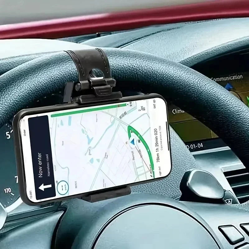 Universal Steering Wheel Car Phone Holder – Telescopic Clip Car Phone Holder P3
