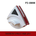 Magnetic Double-Layer Window Cleaner | Strong Grip & Drainage Window Cleaning Tool P3 Red-3-8mm