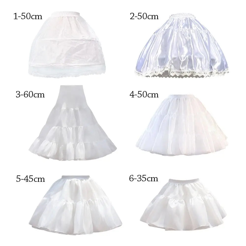 White Lolita Petticoat Crinoline – A-Line Ball Gown Underskirt Petticoat Underskirt P3