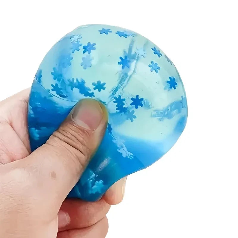 Squishy Snowflake Ice Cube Slow Rising Sensory Fidget Toy Sensory Fidget Toy P3