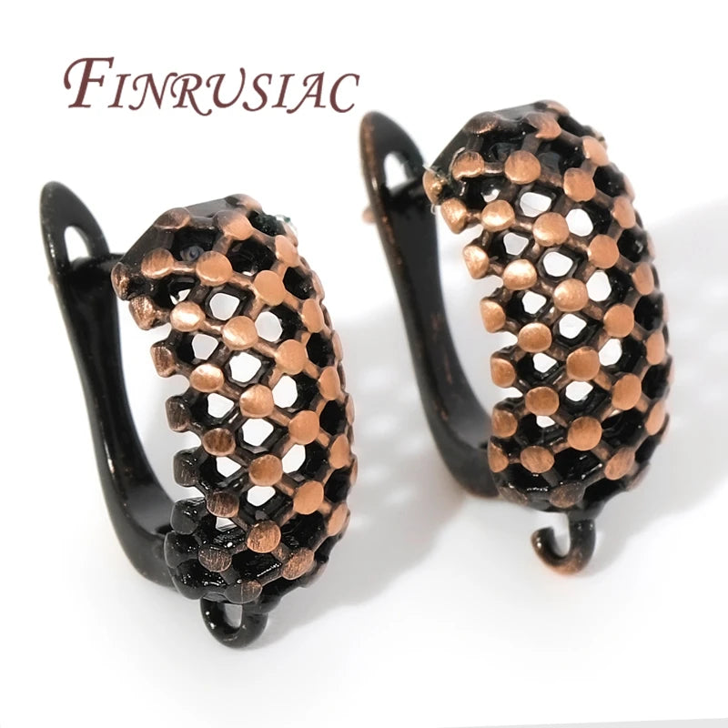 Antique Bronze Earring Hooks – Brass DIY Jewelry Making Findings Earring Hooks Findings P3