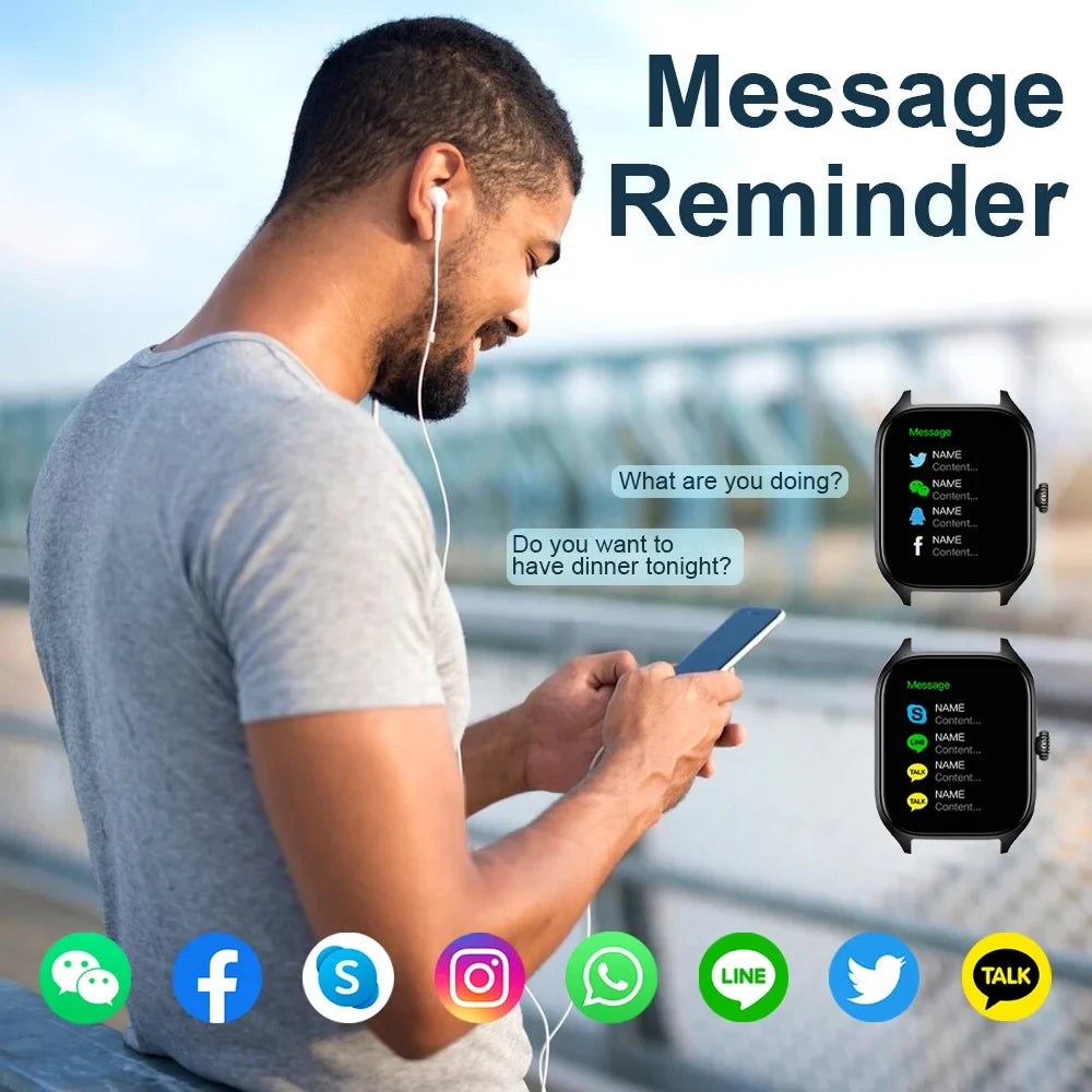 CHAONB Sport Smartwatch – Bluetooth Call & Fitness Tracker Sport Smartwatch P3