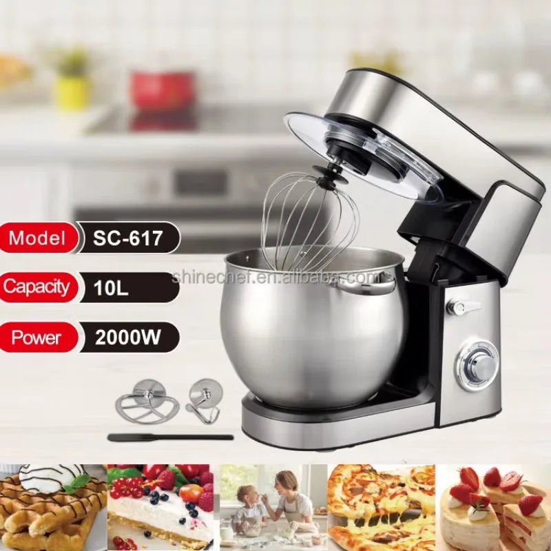 2000W 10L Planetary Stand Mixer – Dough, Bread & Baking Planetary Stand Mixer P3
