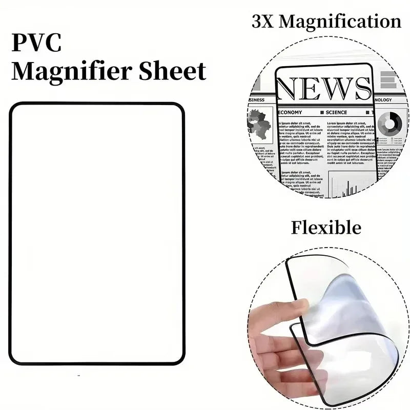 Ultra-Thin Full Page Sheet Magnifier | Large Reading Magnifying Lens Page Sheet Magnifier P3