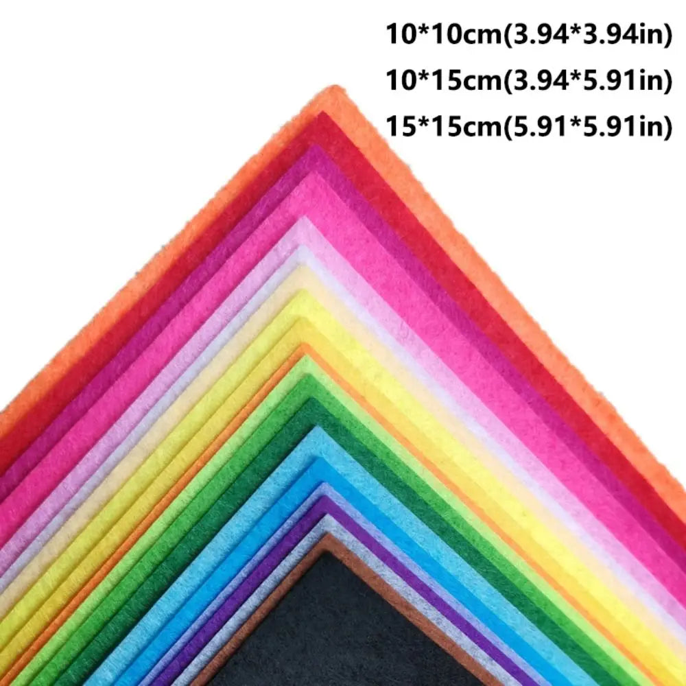 40-Pack Assorted Felt Fabric Sheets | 40 Colors DIY Craft Squares Felt Fabric Sheets P3