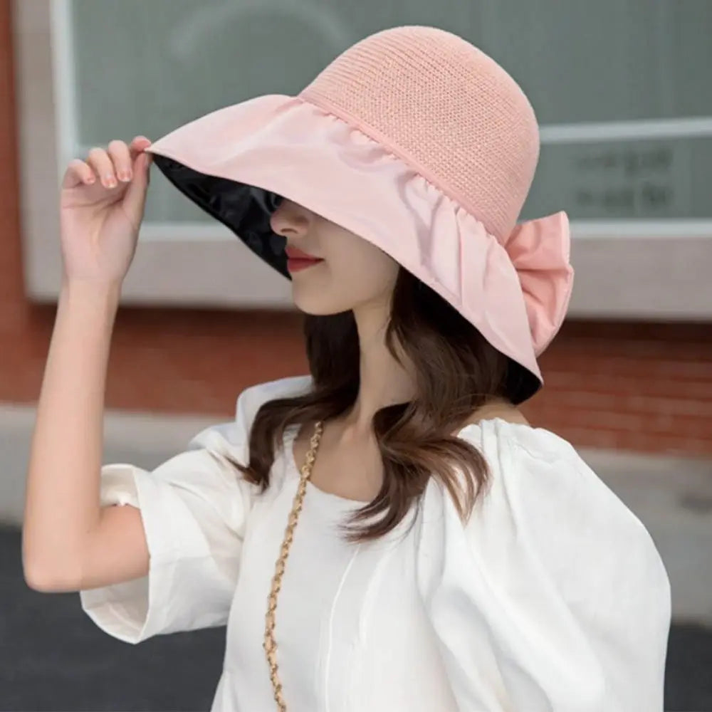 Women's Wide Brim UV Bucket Hat – Foldable Beach Cap Women's Bucket Hat P3