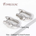 18K Gold Plated DIY Earring Hooks & Fasteners – Anti-Allergy Earring Findings P3 Rhodium Plated 1 pair