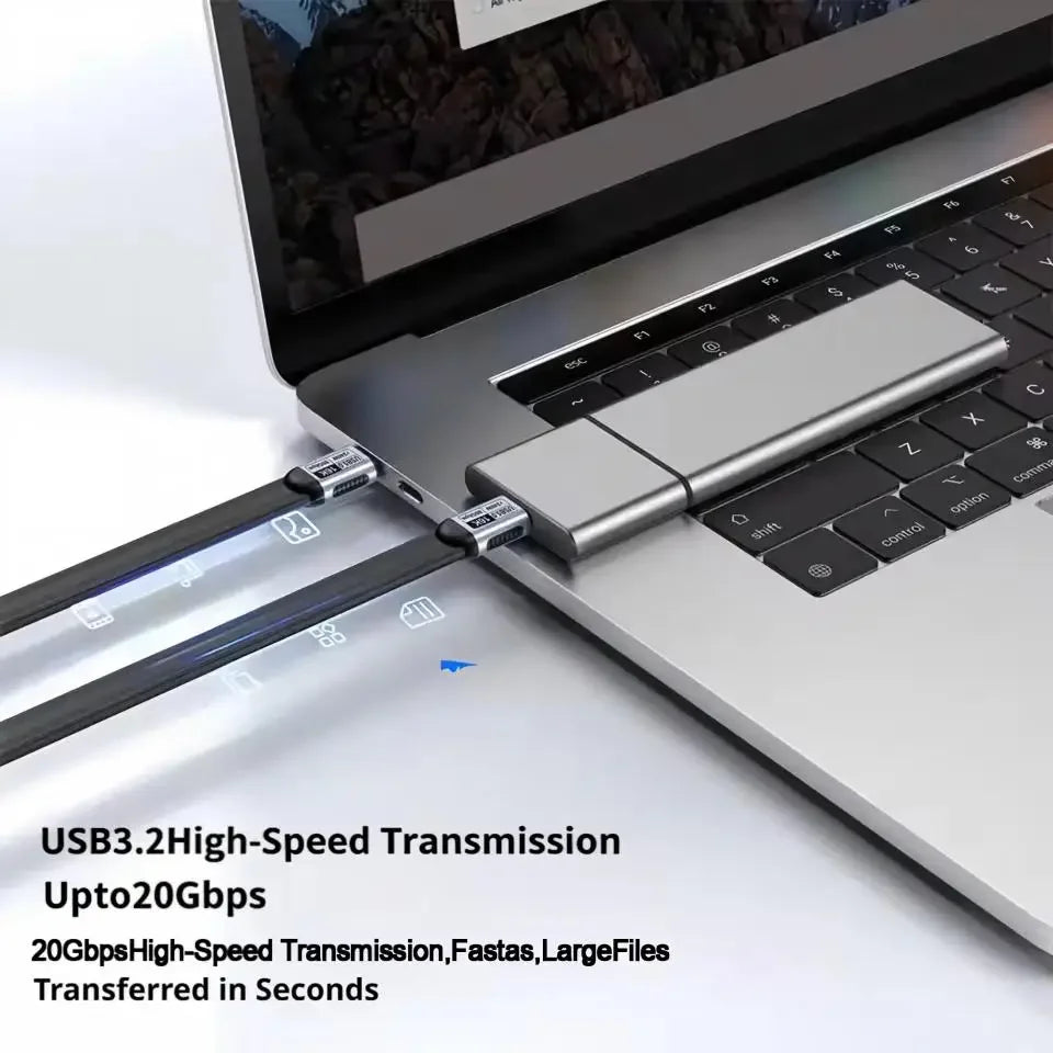 240W USB-C Cable 20Gbps Thunderbolt 5 | 4K@60Hz Fast Charge USB-C Cable P3