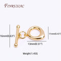 18K Gold Plated Droplet OT Toggle Clasp – Brass DIY Jewelry Jewelry Toggle Clasp P3 18K Real Gold Plated 2 Piece