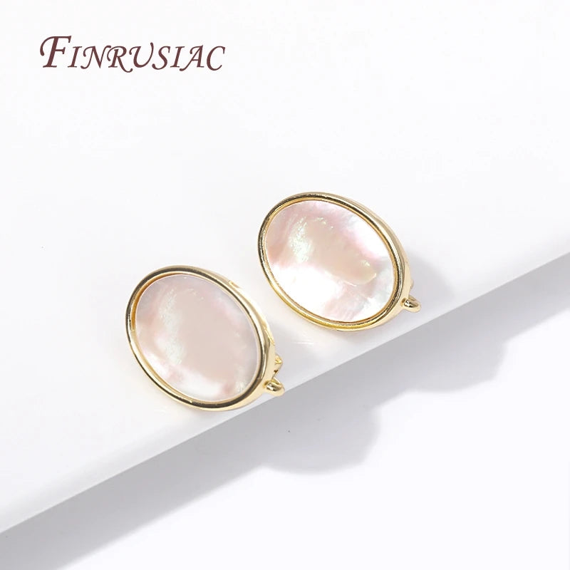 18K Gold Plated Shell Earring Hooks & Clasps | DIY Jewelry Findings Earring Jewelry Findings P3
