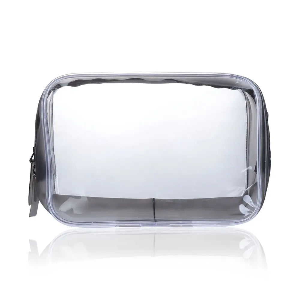 Clear PVC Zipper Cosmetic Bag – Travel Makeup Toiletry Organizer Cosmetic Bag P3