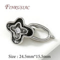 18K Gold Plated Flower Clasp Locks for Bracelets & DIY Jewelry Jewelry Clasp Findings P3 Rhodium Plated 3 pieces